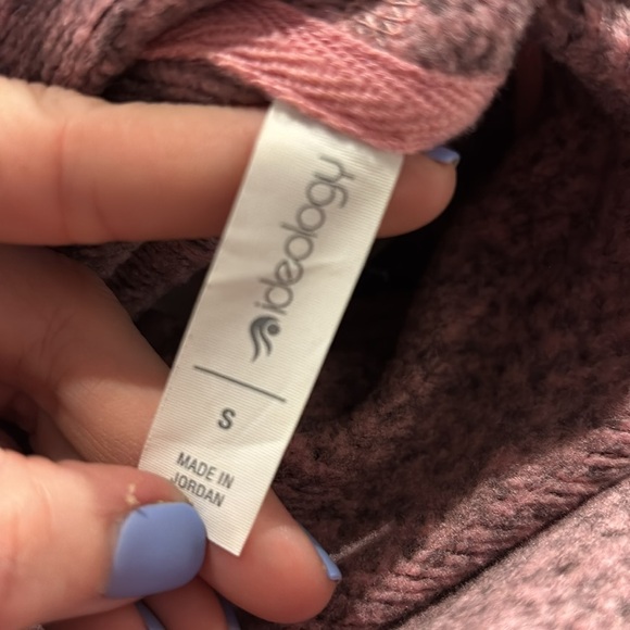 Ideology Women's Cowl Neck Cross-Over Hem Essentia Pink Gray size Small - Picture 3 of 10